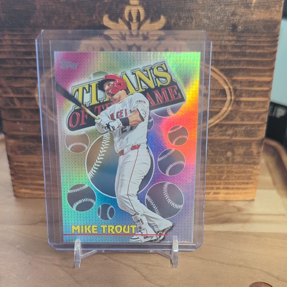 2026 Topps Mike Trout Titans Of The Game Angels